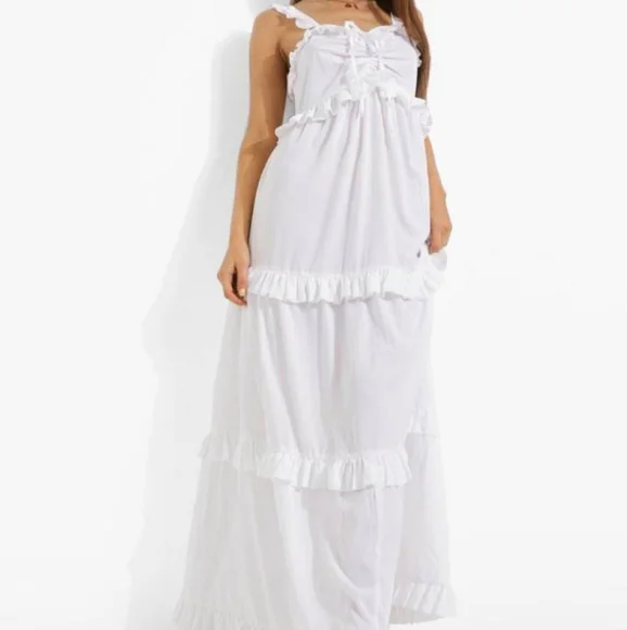 chinese dress ladies Shop OFF THE SHOULDER MAXI DRESS-WHITE Online  UNCOMMON REIGN